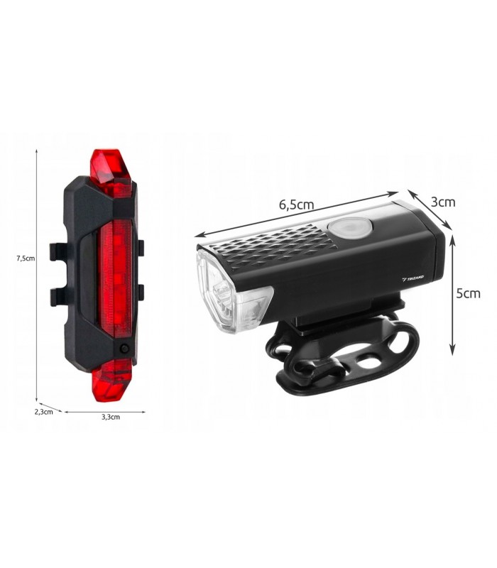 Lampka rowerowa LED Oświetlenie rower Przód Tył 