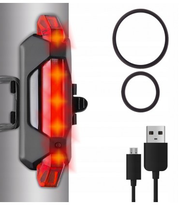 Lampka rowerowa LED Oświetlenie rower Przód Tył 