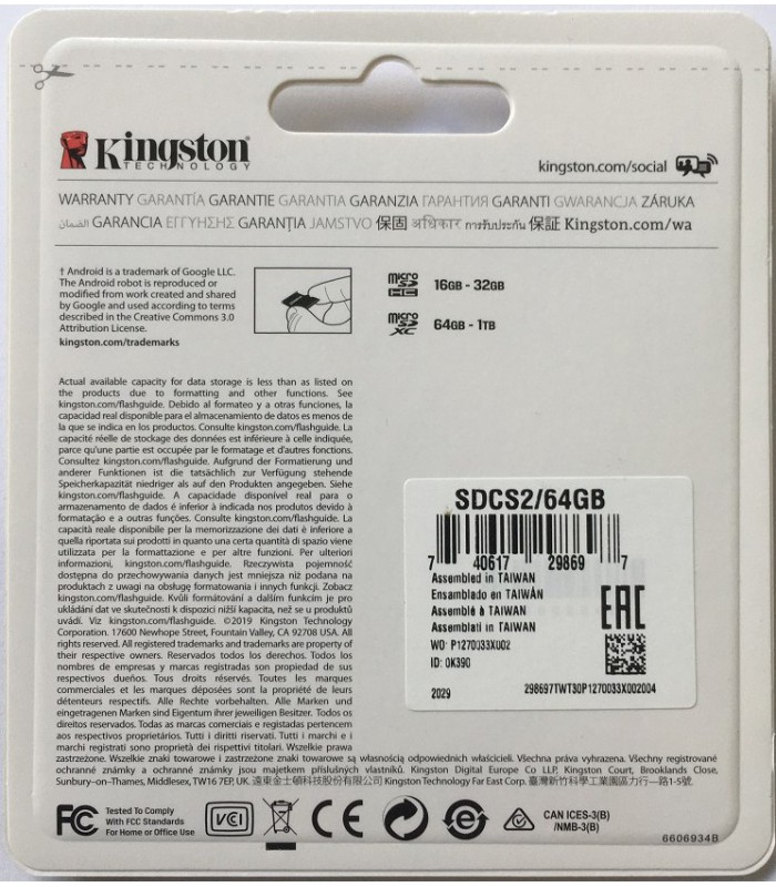 Karta 64GB Kingston + adapter MS PRO DUO do PSP