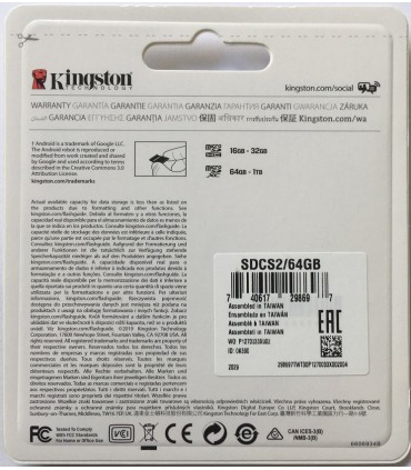 Karta 64GB Kingston + adapter MS PRO DUO do PSP