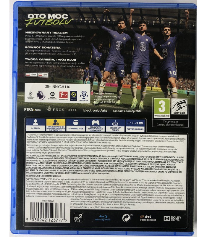 FIFA 22 PS4 PL po polsku 