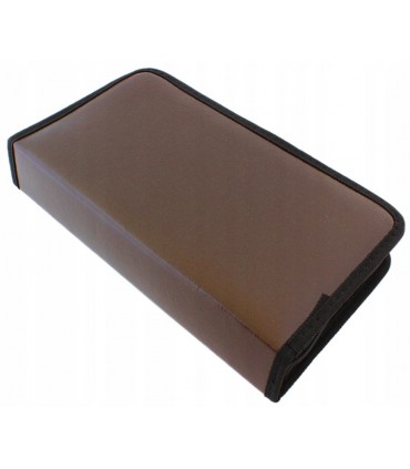 Etui pokrowiec na 80 płyt CD DVD Blu-Ray Gry Brąz