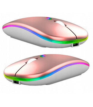 Bezprzewodowa Mysz bez baterii Piękna Rose Gold