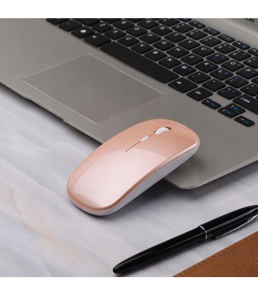 Bezprzewodowa Mysz bez baterii Piękna Rose Gold