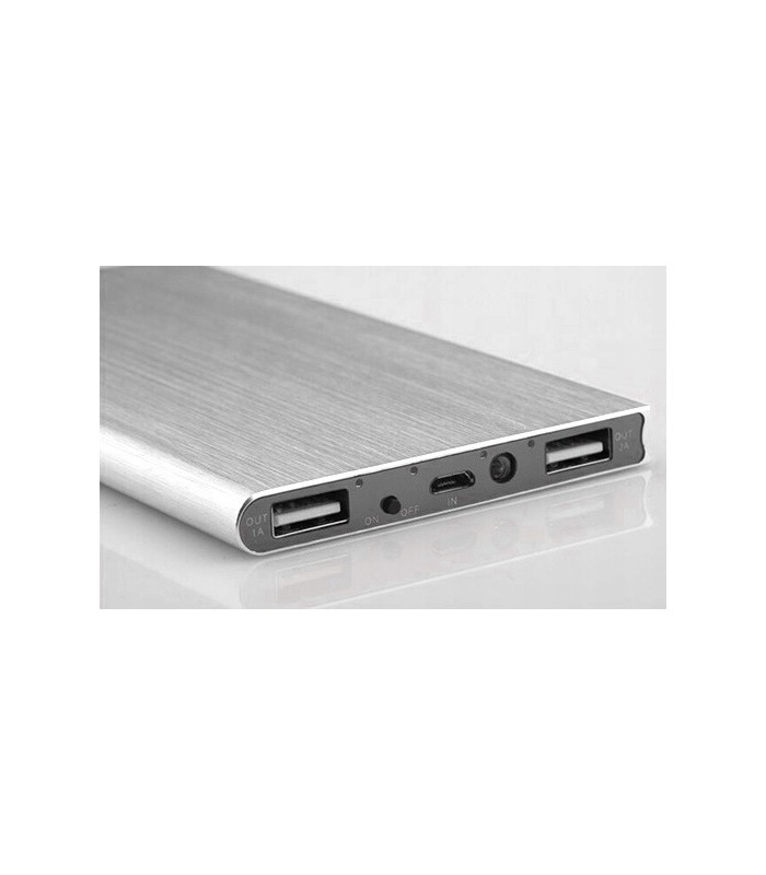 PowerBank 20000mAh 2xUSB przenośna bateria Slim