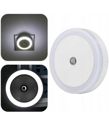 Lampka nocna 220V Led Czujnik zmierzchu