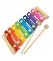 Cymbałki kolorowe drewniane Edukacyjne dla Dzieci