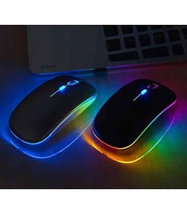 Mysz bezprzewodowa Slim Optyczna Led bez baterii