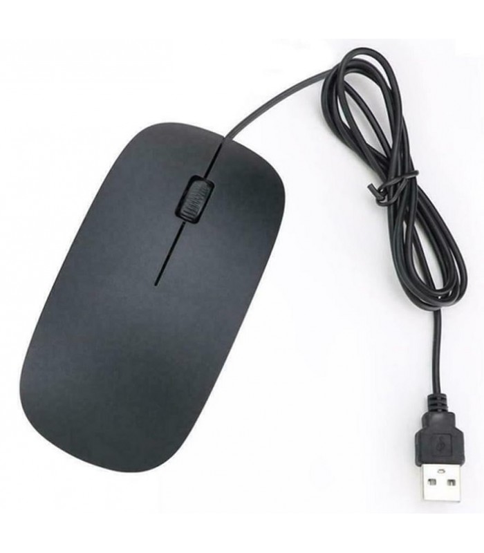 Mysz przewodowa PC Myszka optyczna Slim Czarna AK278A