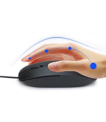 Mysz przewodowa PC Myszka optyczna Slim Czarna AK278A