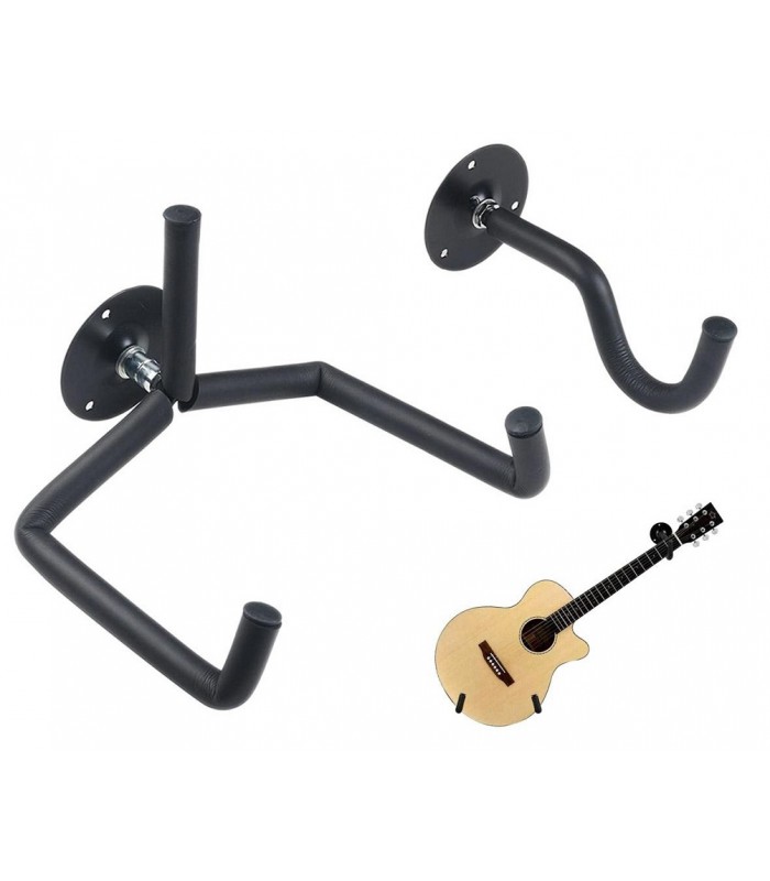 Wieszak gitarowy Statyw na gitarę poziomy 2 części * Gitara na ścianie