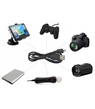 Kabel MiniUSB mini USB Pad PS3 1,8m Lanberg