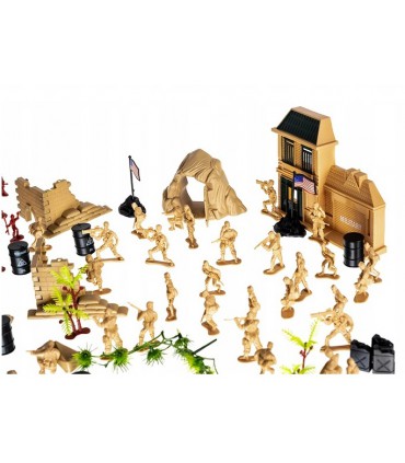 Baza Wojskowa Armia Żołnierzyki Duży Zestaw 300el.