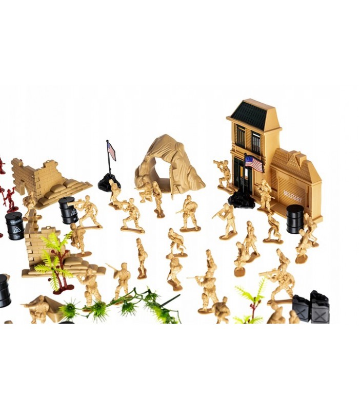 Baza Wojskowa Armia Żołnierzyki Duży Zestaw 300el.