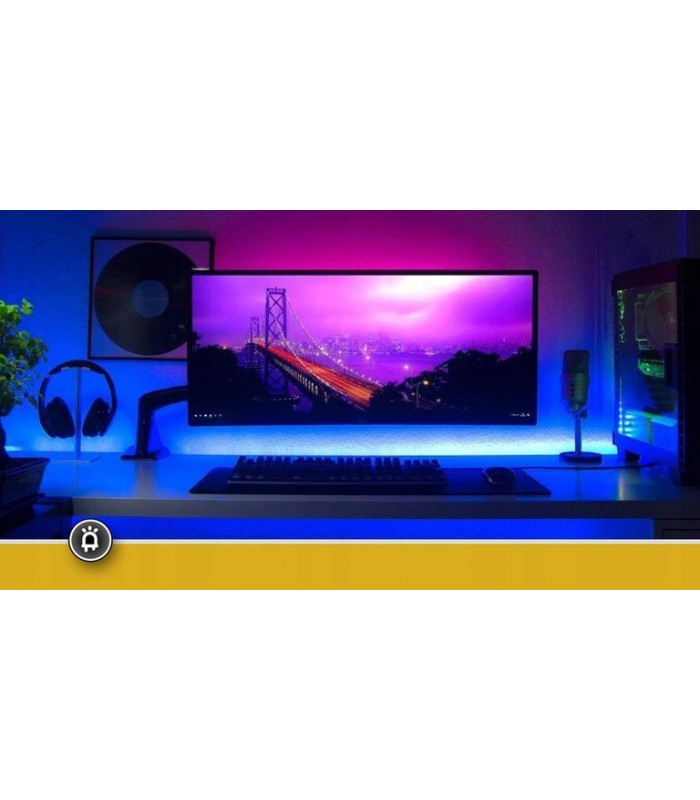 Taśma LED USB 5V podświetlenie mebli TV 1m Blue