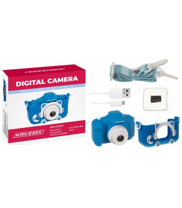 Aparat HD cyfrowy dla Dzieci  + Karta 32gb Blue 