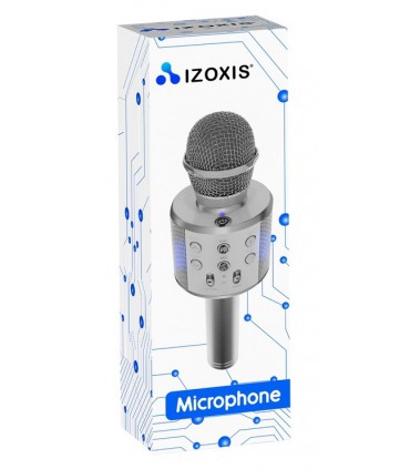 Mikrofon karaoke z głośnikiem Bluetooth 4.0 silver
