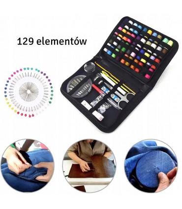 Zestaw krawiecki do szycia 129 elementów Etui 