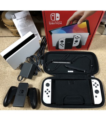 Konsola Nintendo Switch OLED Biała Pokrowiec Gwarancja 