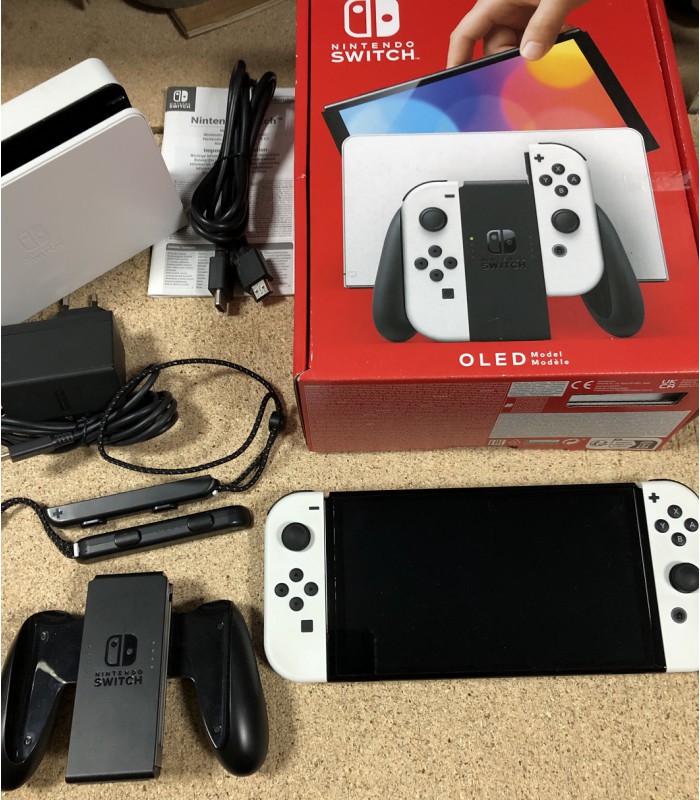 Konsola Nintendo Switch OLED Biała Pokrowiec Gwarancja 