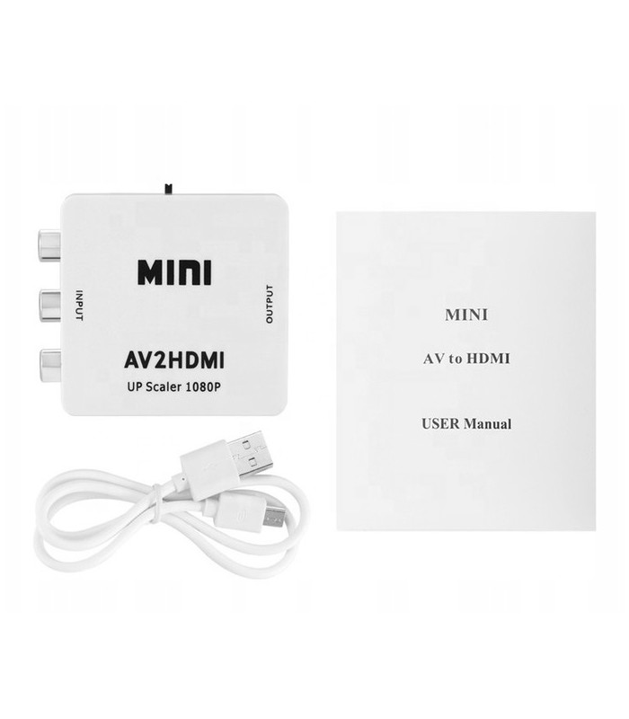 Adapter konwerter sygnału AV 3x RCA Cinch do HDMI