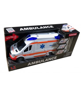 Karetka pogotowia Ambulans otwierane drzwi Światło Dźwięk 
