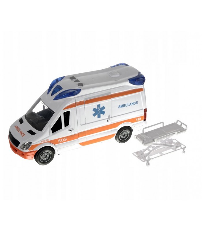 Karetka pogotowia Ambulans otwierane drzwi Światło Dźwięk 