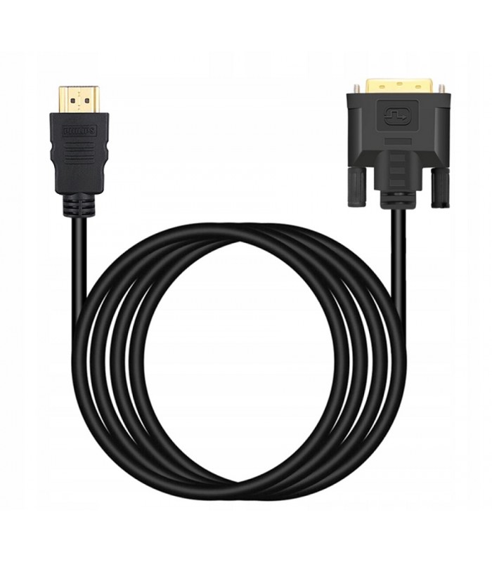 Kabel HDMI DVI Full HD Gold DVI-HDMI 2m