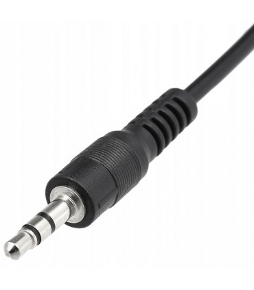 Kabel mini jack 3,5mm audio stereo 1m czarny