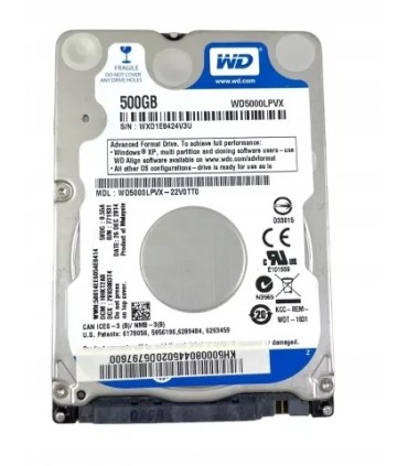 Dysk 500GB 2,5 SATA 5400RPM 8MB WD Blue