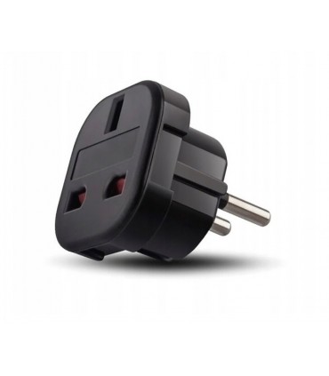 Adapter sieciowy 230V UK na EU Gniazdo Anglia - Wtyczka Europa