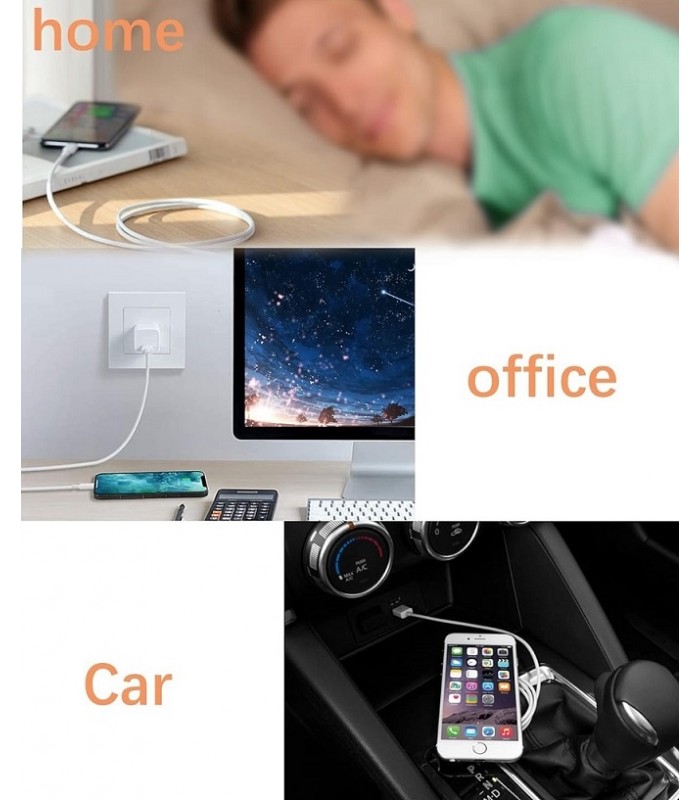 Kabel USB Lightning wszystkie iPhone iPad długi 2m Biały