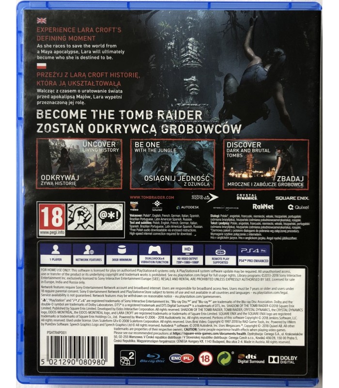 Shadow of The Tomb Raider PS4 PL