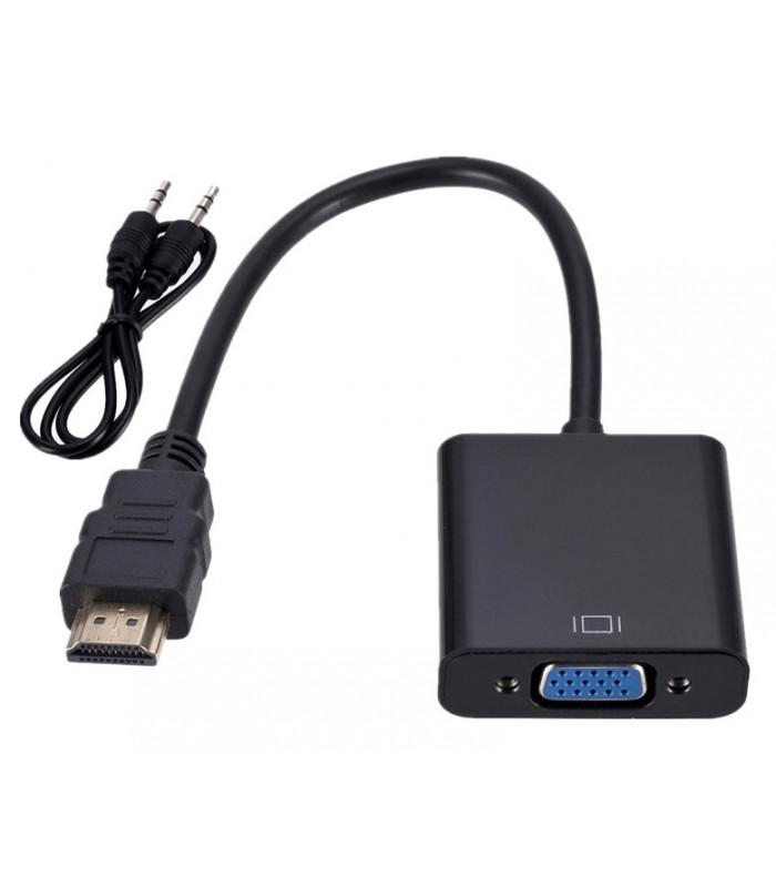 Konwerter HDMI do VGA + Audio Kabel Jack