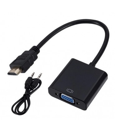 Konwerter HDMI do VGA + Audio Kabel Jack