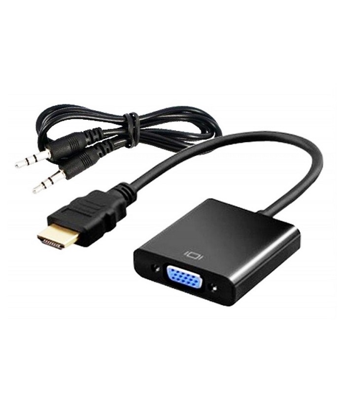 Konwerter HDMI do VGA + Audio Kabel Jack