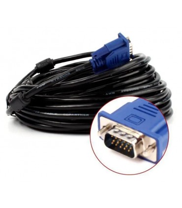 Kabel VGA 5M Monitor PC D-SUB Full HD VGA SVGA 5m