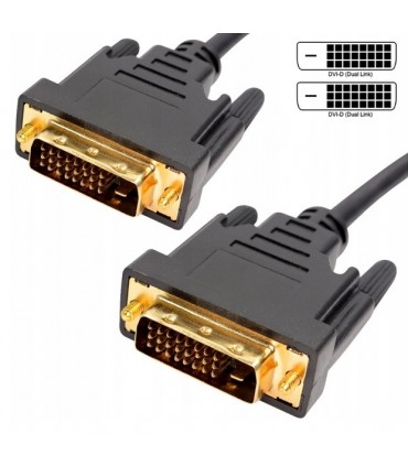 Kabel DVI-DVI 24+1 Dual Link UltraHD 2m