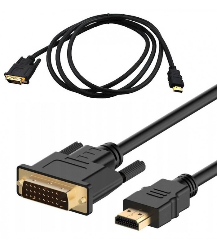 Kabel HDMI-DVI 5m GOLD DVI Full HD