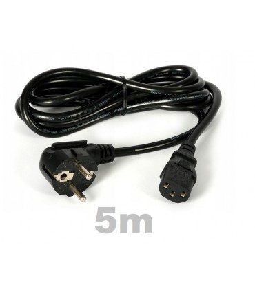 Kabel zasilający ATX 3 Pin PC Konsola TV UPS 5m