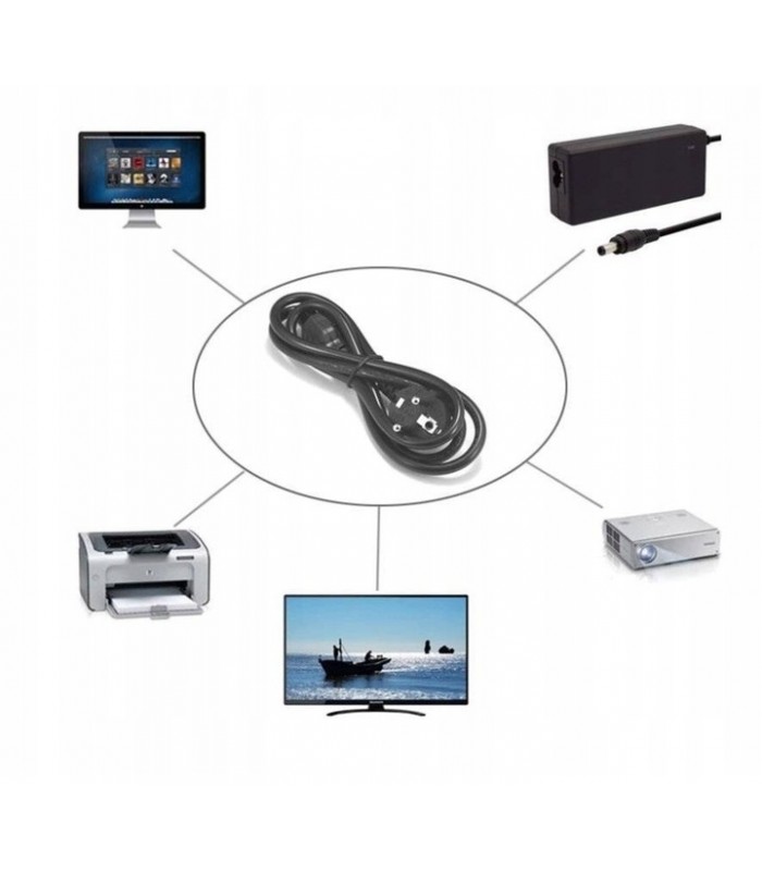 Kabel zasilający ATX 3 Pin PC Konsola TV UPS 5m