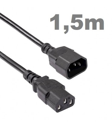 Kabel przedłużacz C13 C14 zasilający serwerowy 1,5m