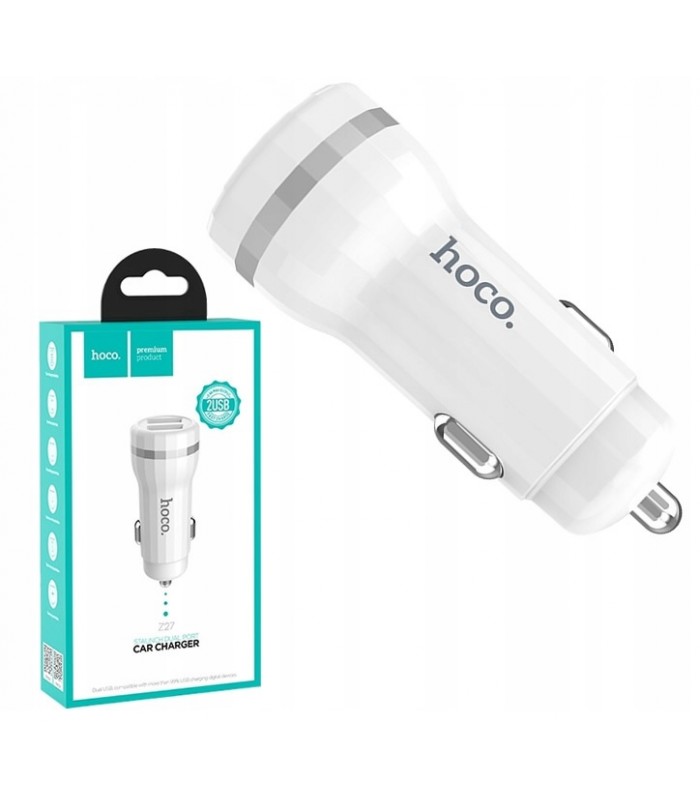 Ładowarka samochodowa 2x USB HOCO Z27