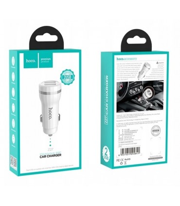 Ładowarka samochodowa 2x USB HOCO Z27