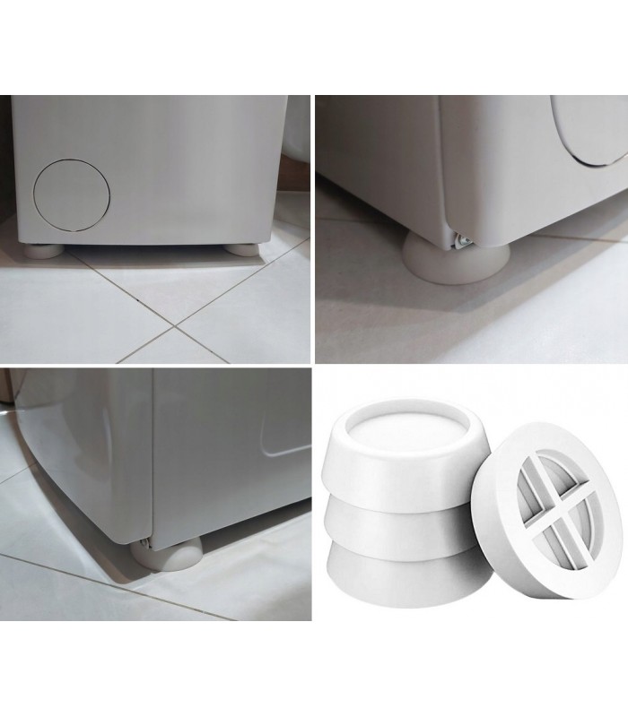 Gumowe Podkładki pod Pralkę Antywibracyjne 4 szt.