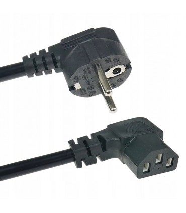 Kabel zasilający PC Monitor Przewód 3m Kątowy