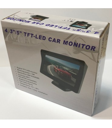 Monitor LCD 4,3 do kamer cofania parkowanie