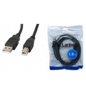 Kabel do drukarki skanera USB 2.0 AM-BM 1,8m Lanberg Ferry