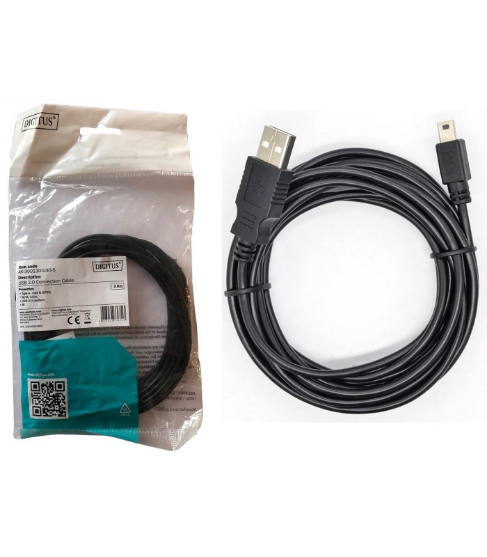 Kabel Mini USB 3m miniUSB Pad PS3 Nawigacja Aparat 3m