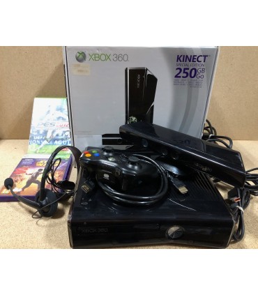 Piękna Konsola Xbox 360 Slim 250GB + Kinect + 2Gry